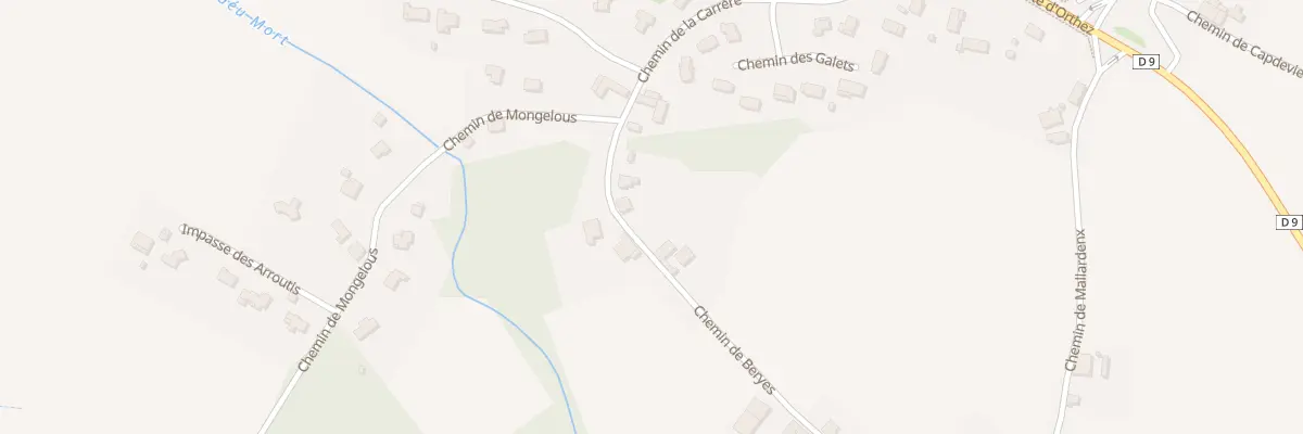 Plan du 3 Che de Bèryes à Sarpourenx