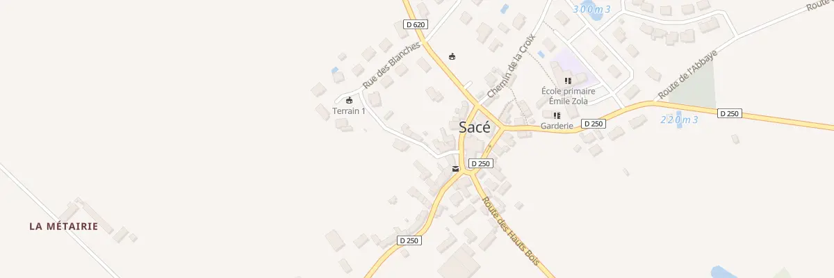 Plan du 2 Imp des Blanches à Sacé