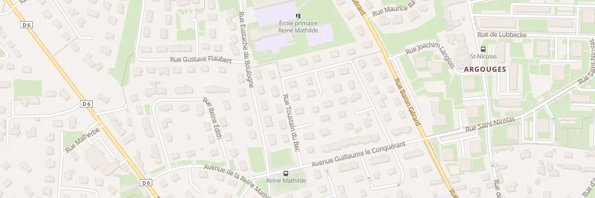 Plan du 14 Rue Toustain du Bec à Bayeux
