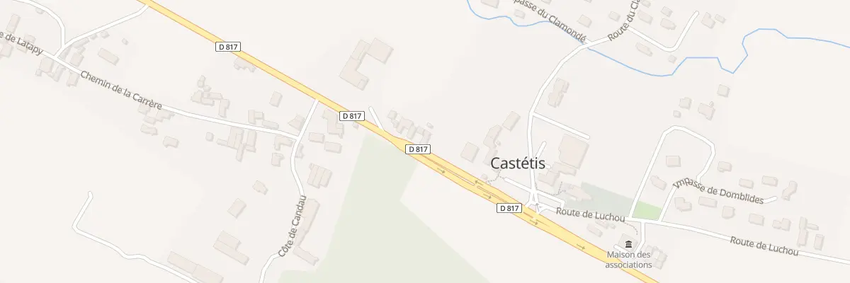 Plan du 31 Rte Départementale 817 à Castétis