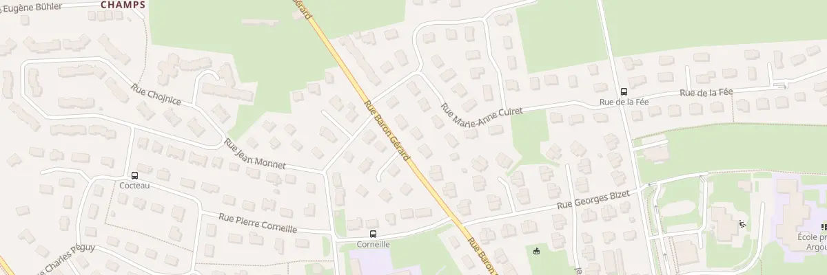 Plan du 68 Rue Baron Gérard à Bayeux