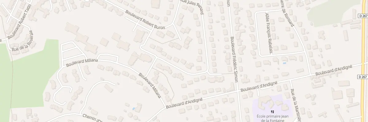 Plan du 22 Rue Jules Renard à Château-Gontier-sur-Mayenne