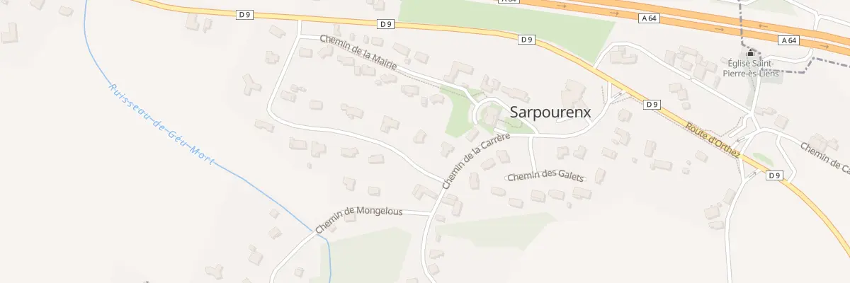 Plan du 2 Che de Hourquebie à Sarpourenx