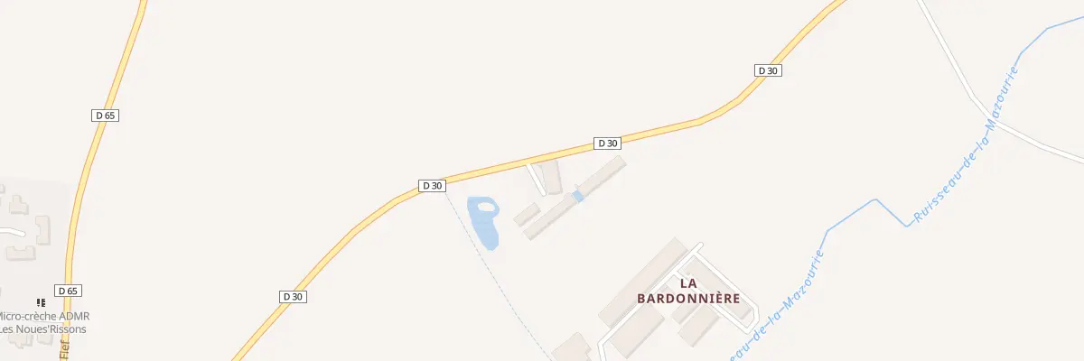 Plan du 1 La Bardonnière à Saint-Maurice-des-Noues