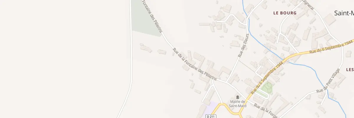 Plan du 215 Rue La Fontaine des Pelerins à Saint-Mard
