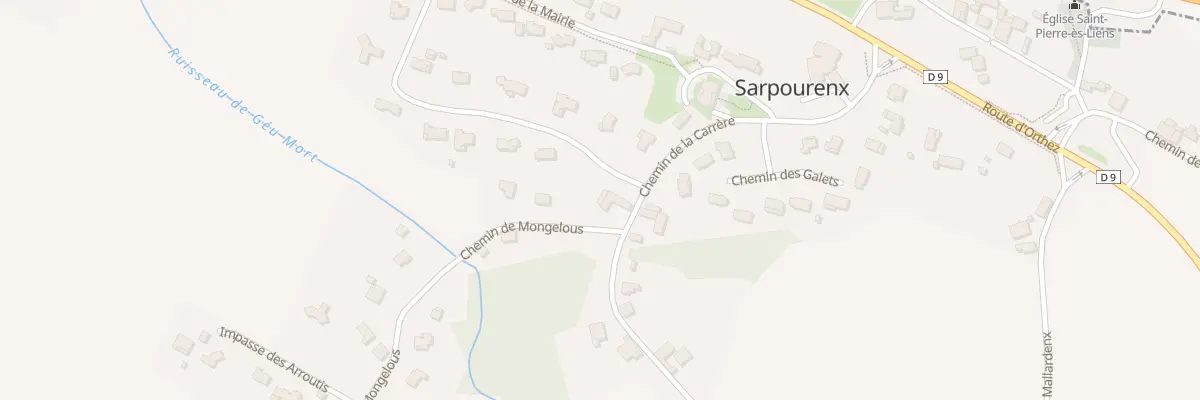 Plan du 6 Che de la Carrère à Sarpourenx