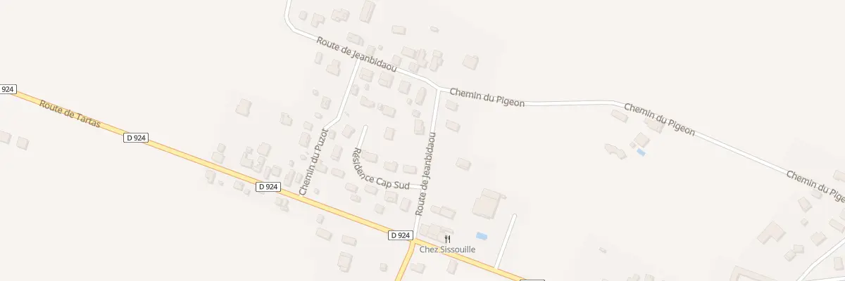 Plan du 115 Rte de Jeanbidaou à Souprosse