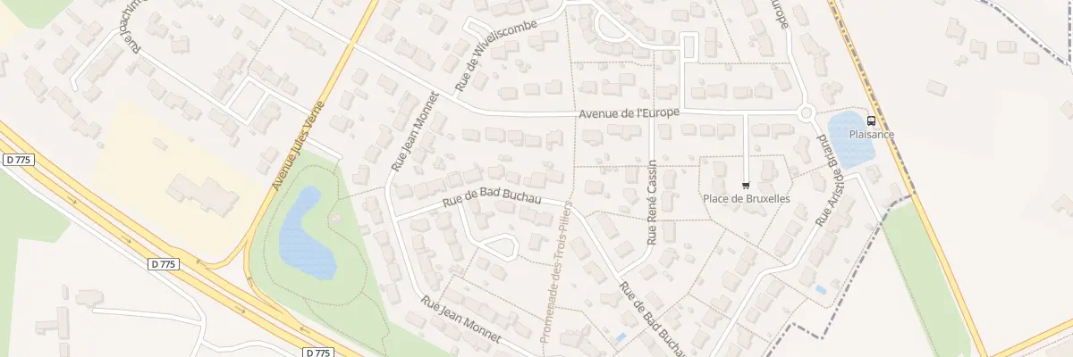 Plan du 13 Rue Bad Buchau au Lion-d’Angers