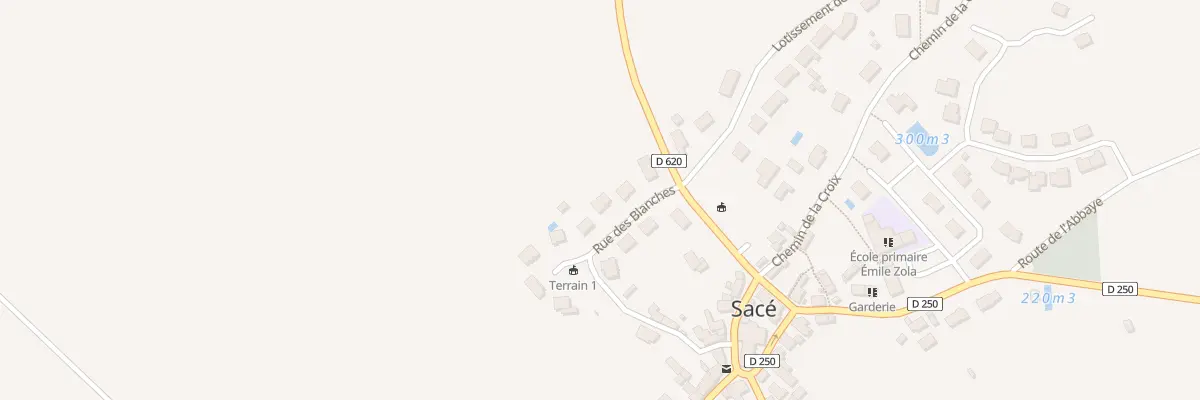 Plan du 10 Rue des Blanches à Sacé