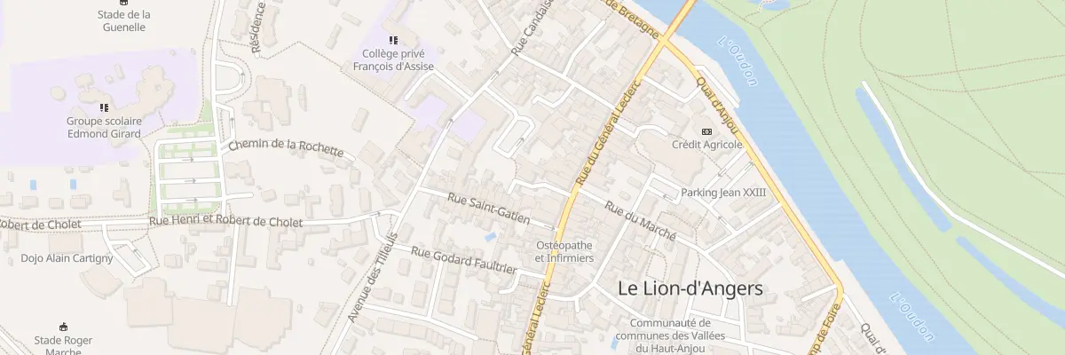 Plan du 38 Rue du Général Leclerc au Lion-d’Angers