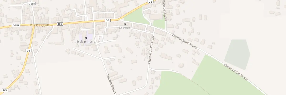 Plan du 25 Pl de l’Eglise à Lamarque