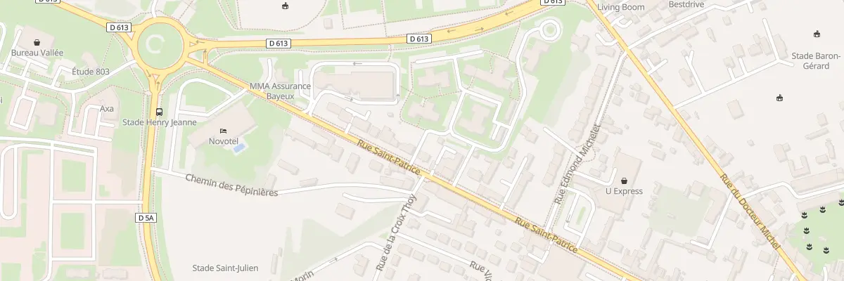 Plan du 60B Rue Saint-Patrice à Bayeux