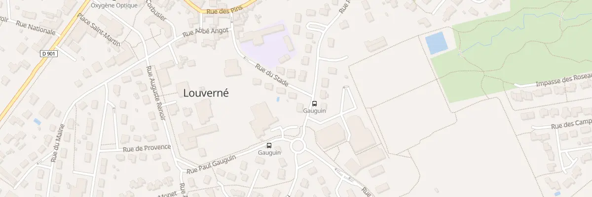 Plan du 10 Rue du Stade à Louverné