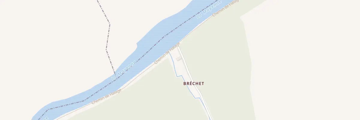Plan du 1 Brechet à Sacé