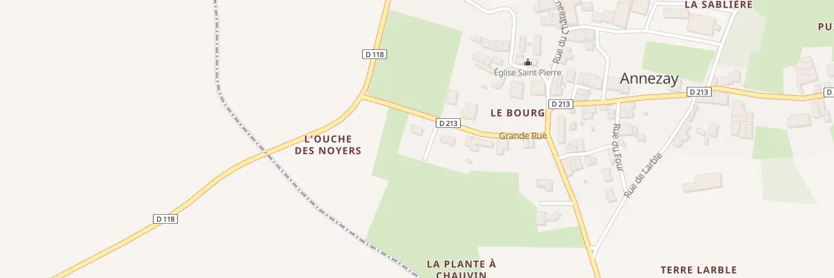 Plan du 2 Rue des Mésanges à Annezay