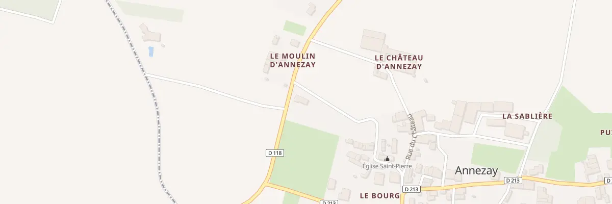Plan du 1 Rue des Noyers à Annezay