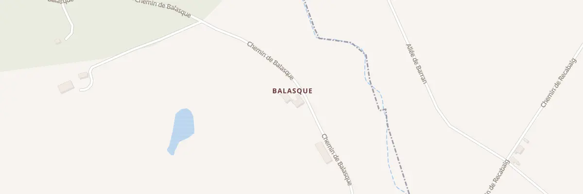 Plan du 513 Che de Balasque à Castétis