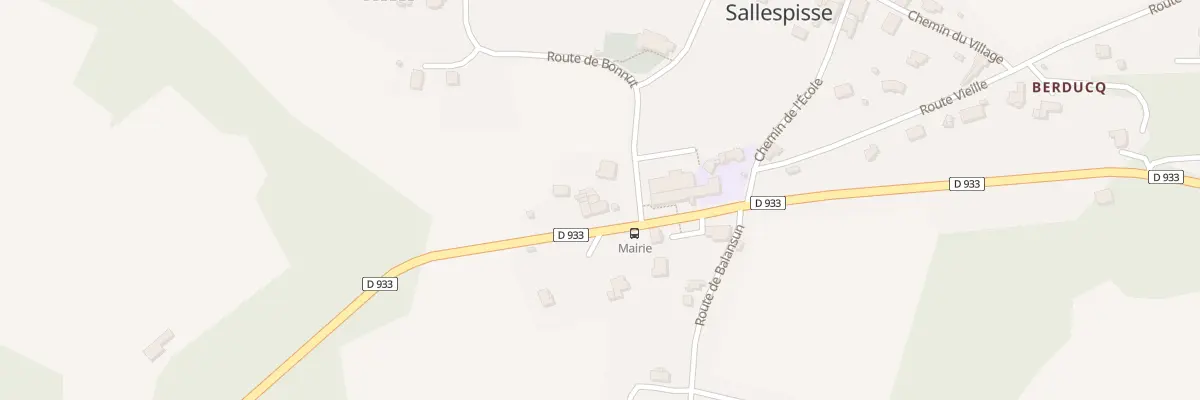 Plan du 3228 Rte Departementale 933 à Sallespisse