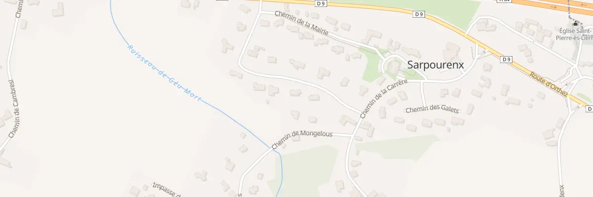 Plan du 3 Lot Hourquebie à Sarpourenx