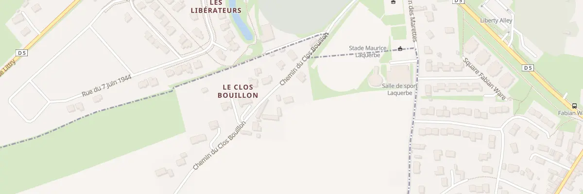 Plan du 5 Rue du Clos Bouillon à Saint-Loup-Hors