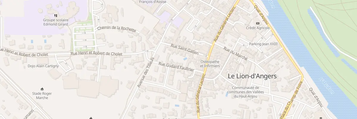 Plan du 14 Rue Saint Gatien au Lion-d’Angers