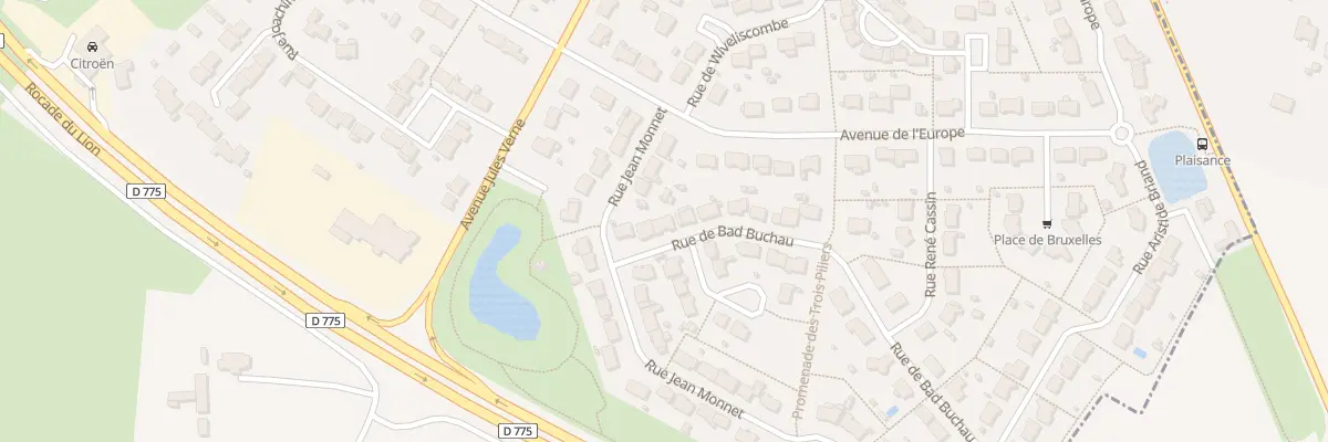 Plan du 3 Rue Bad Buchau au Lion-d’Angers
