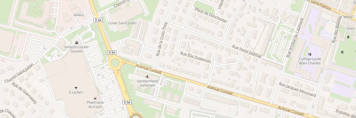 Plan du 9 Rue Élie Dodeman à Bayeux