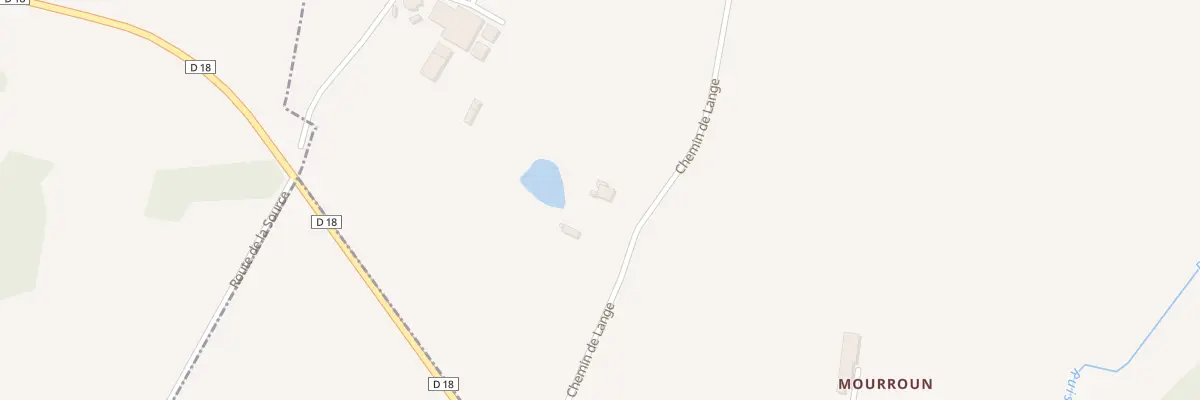 Plan du 231 Che de Lange à Hauriet