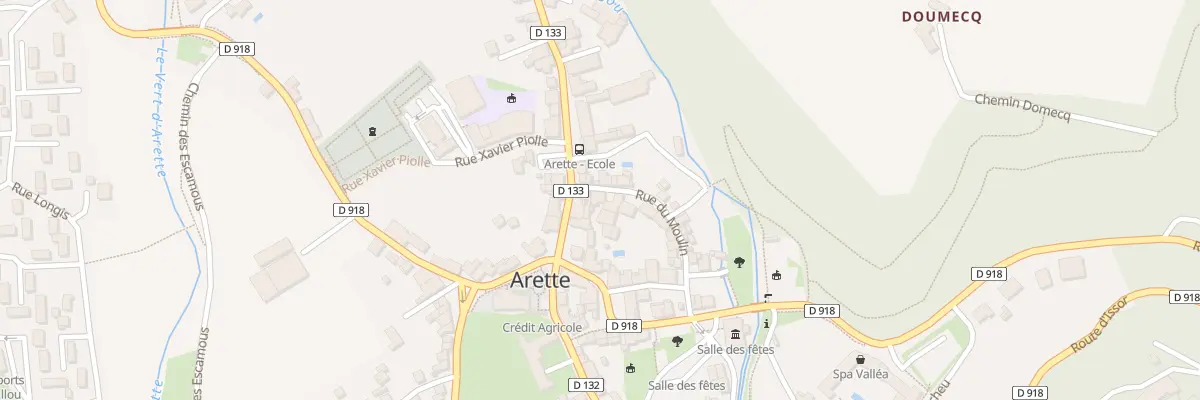 Plan du 2 Rue du Moulin à Arette