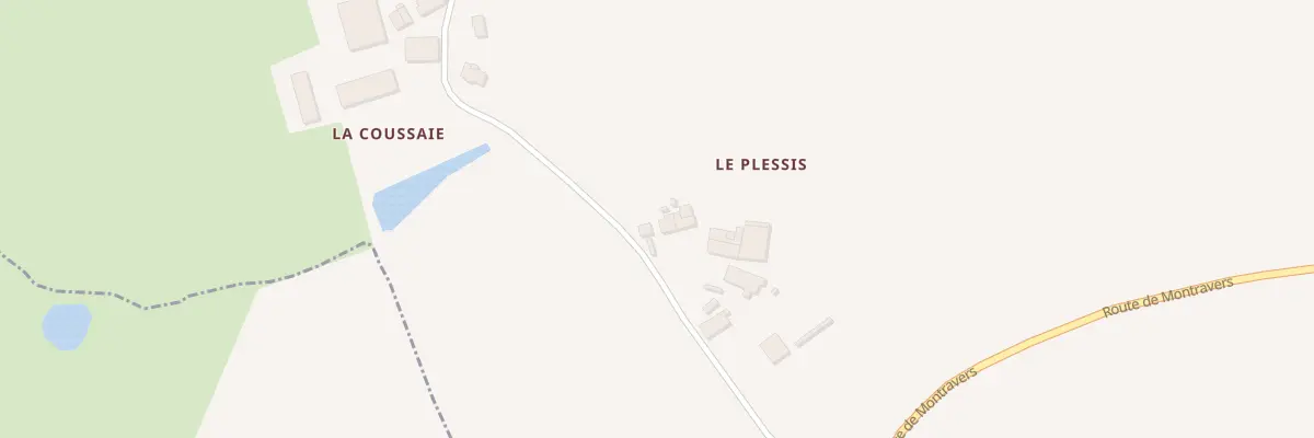 Plan du 1 Le Plessis à Combrand