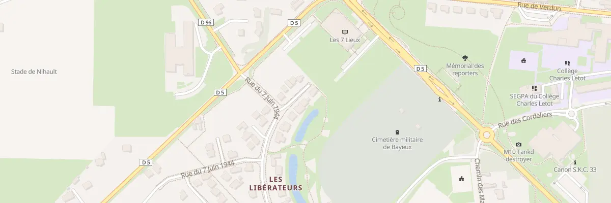 Plan du 15 Rue du 7 Juin 1944 à Bayeux