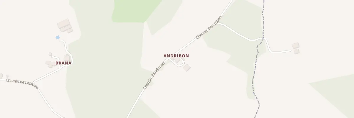 Plan du 400 Che d’Andribon à Amou