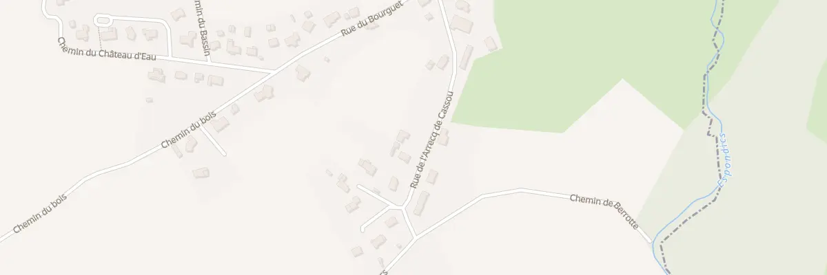 Plan du 4 Rue de l’Arrecq de Cassou à Geüs-d’Oloron