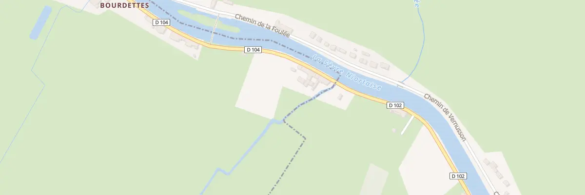 Plan du 58 Les Bourdettes à Damvix