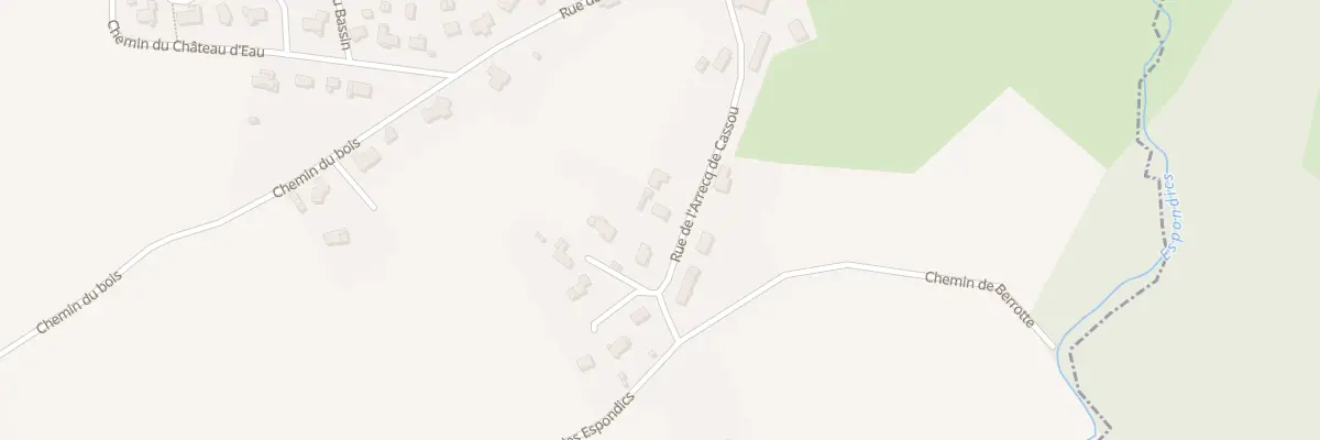 Plan du 6 Rue de l’Arrecq de Cassou à Geüs-d’Oloron