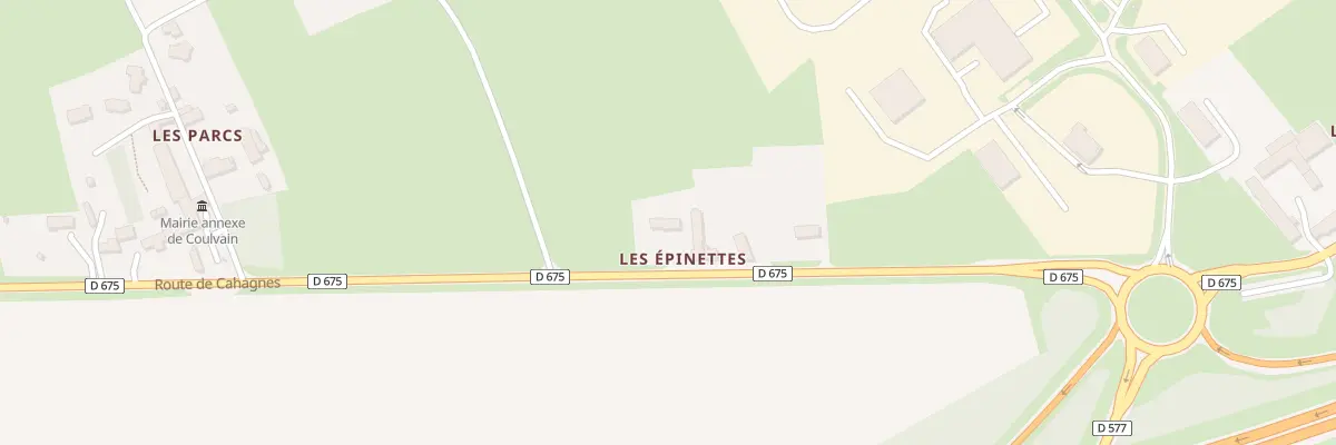 Plan du 6 Rte de Cahagnes - Coulvain à Seulline