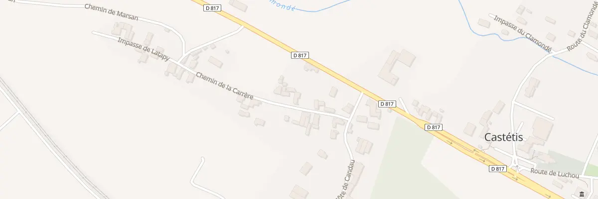 Plan du 142 Che de la Carrere à Castétis