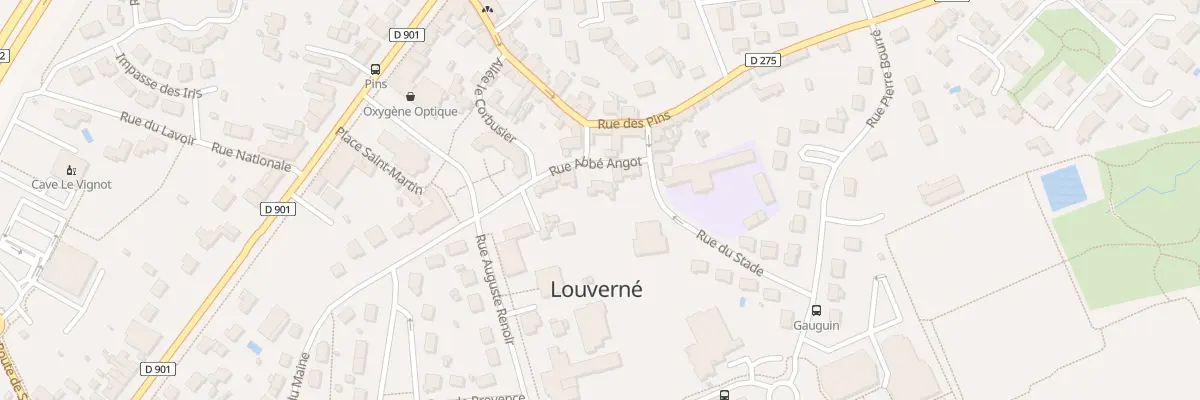 Plan du 16 Rue de l’Abbe Angot à Louverné