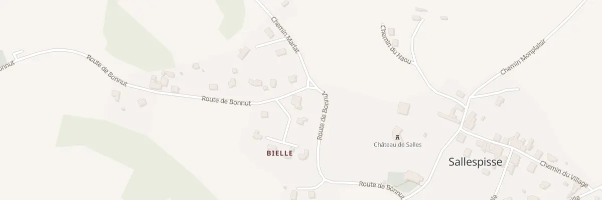 Plan du 347 Rte de Bonnut à Sallespisse