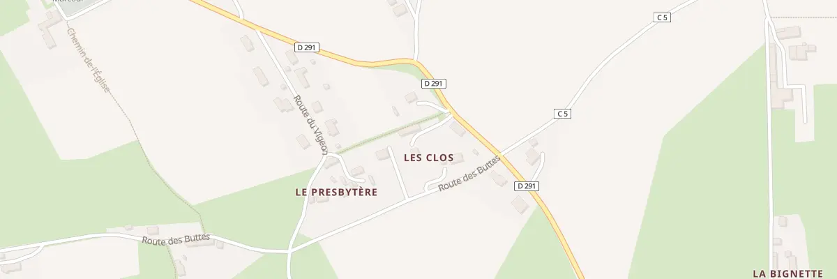 Plan du 20 Rte de Ondefontaine - La Bigne à Seulline