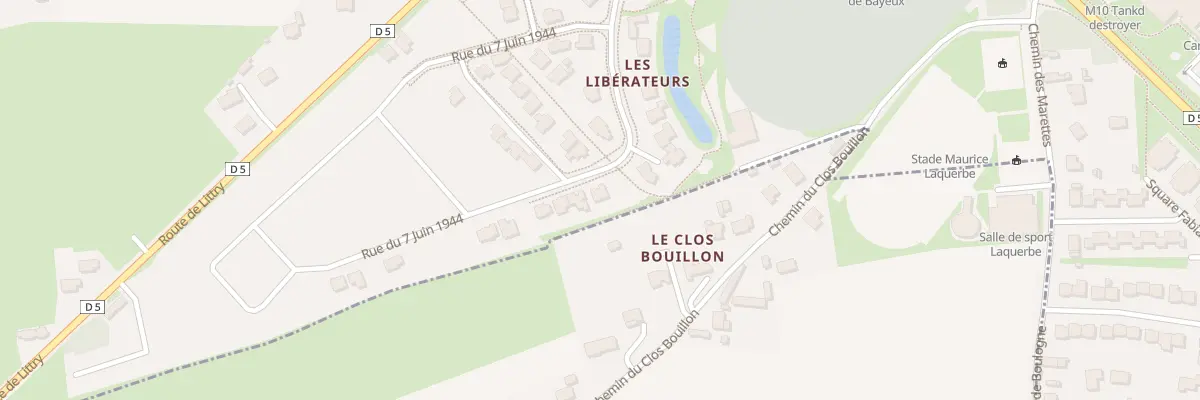 Plan du 43 Rue du 7 Juin 1944 à Bayeux