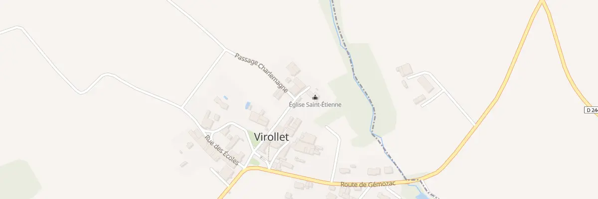 Plan du 10 Rue de l’Eglise à Virollet