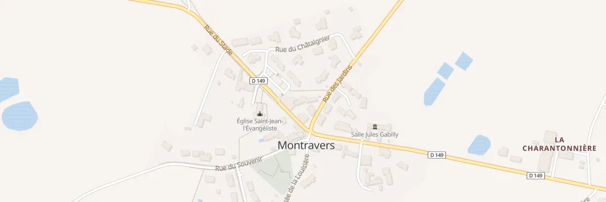 Plan du 2 Rue du Stade à Montravers