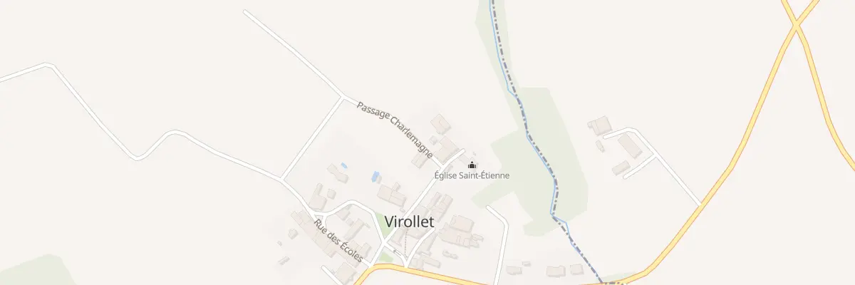 Plan du 7 Rue de l’Eglise à Virollet