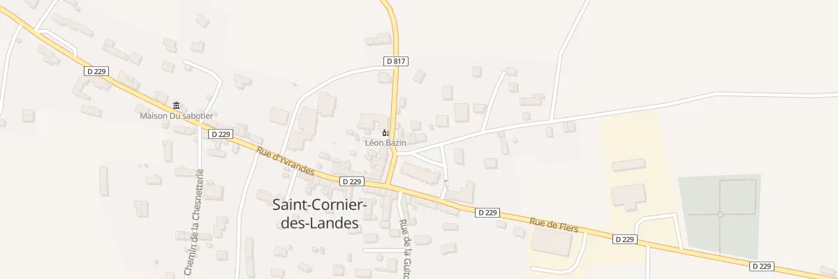 Plan du 10 Pl de l’Eglise Saint Cornier à Tinchebray-Bocage