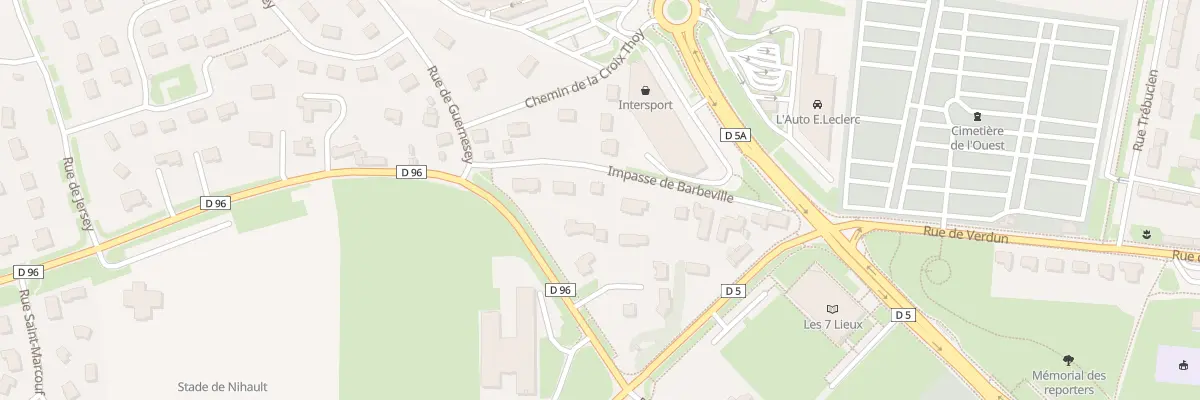 Plan du 13 Imp de Barbeville à Bayeux