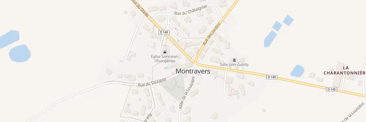 Plan du 1 Rue du Stade à Montravers