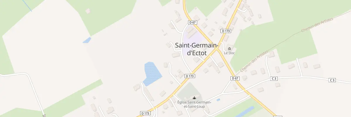 Plan du 65 Rue des Ecoliers Ectot à Aurseulles