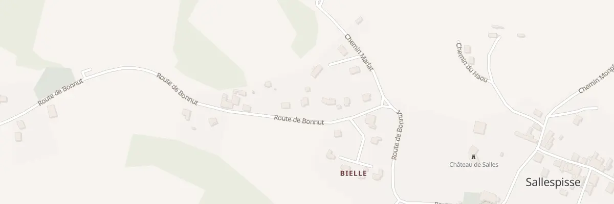 Plan du 478 Rte de Bonnut à Sallespisse