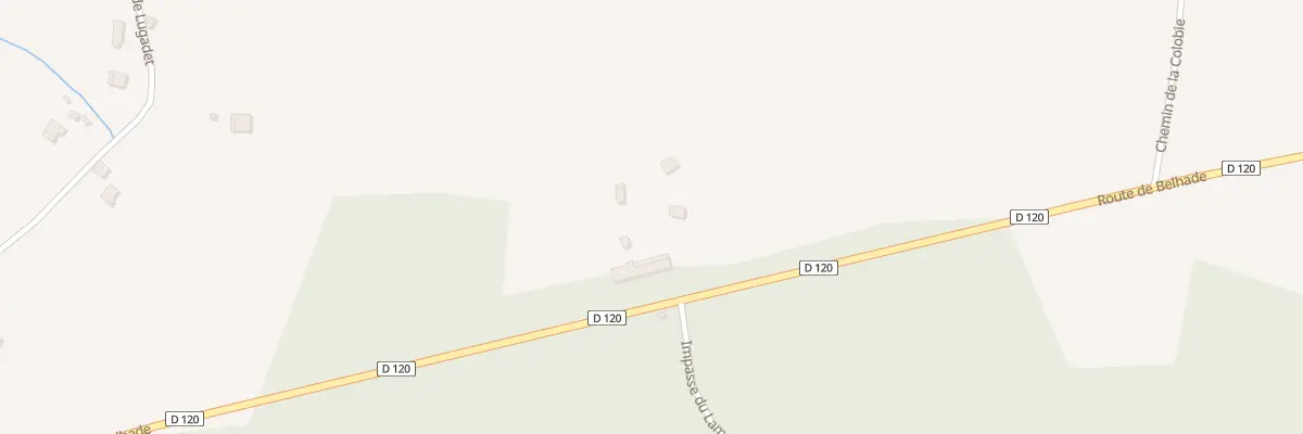 Plan du 4637 Rte de Belhade à Moustey